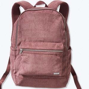 VS Pink Corduroy Backpack